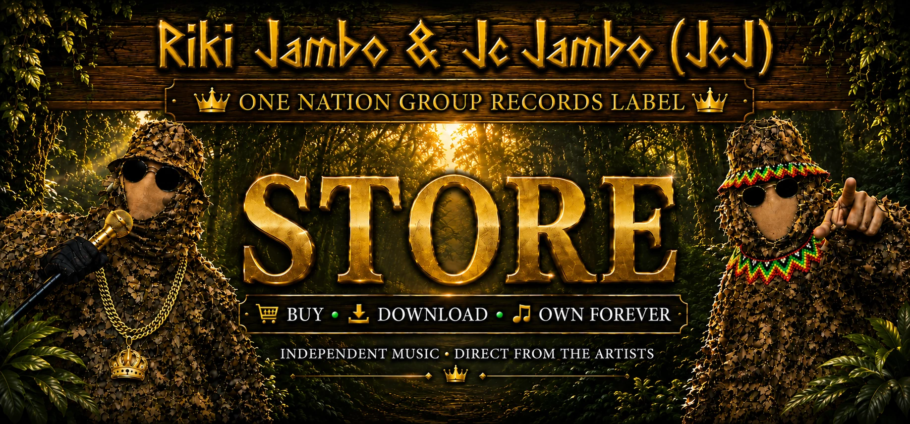 Riki Jambo & Jc Jambo African Jambo Jam Live in D’ Jungle 2.0 website header