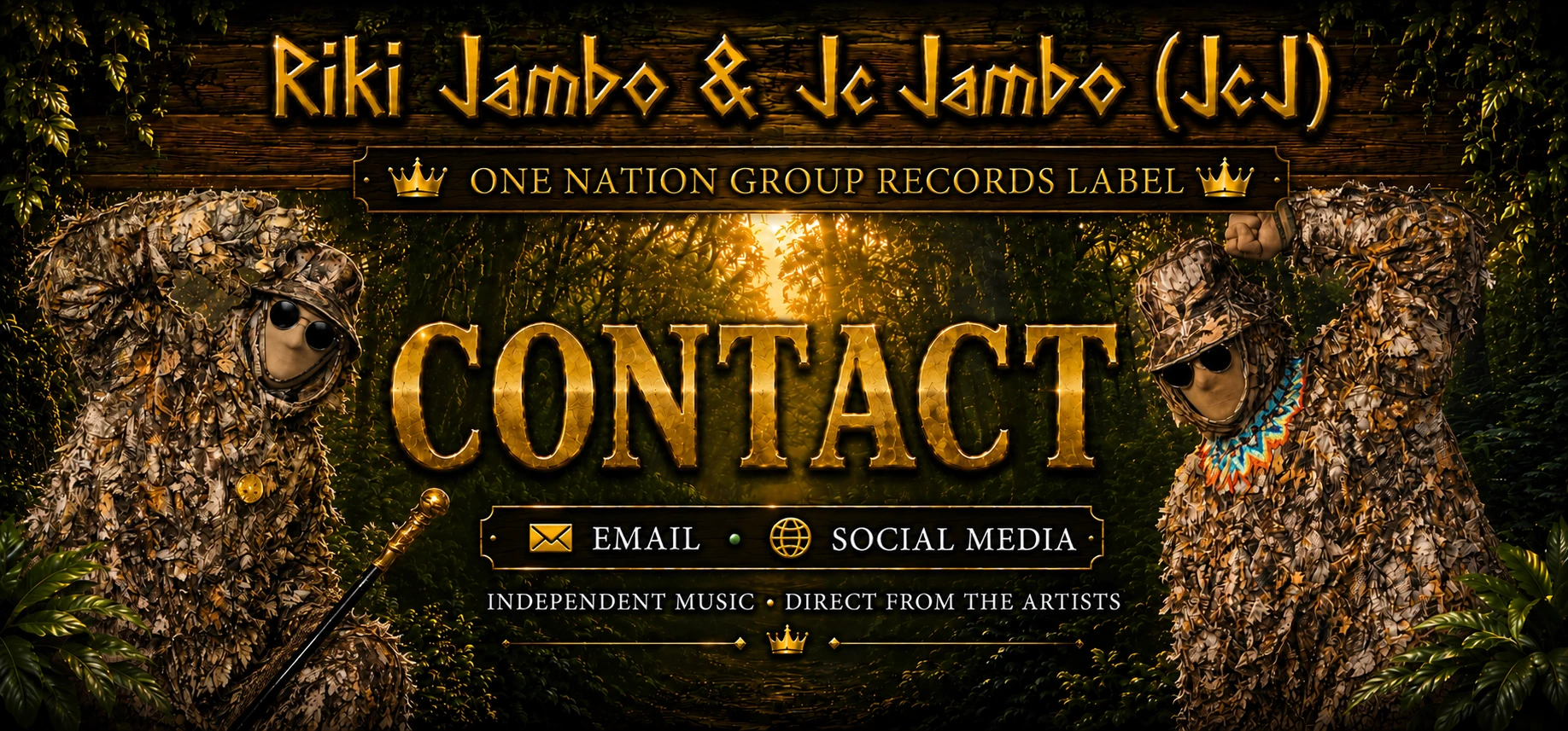 Riki Jambo & Jc Jambo African Jambo Jam Live in D’ Jungle 2.0 website header
